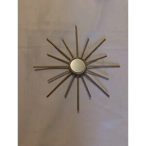 MCM Gold Startburst 8" Metal With Mirror